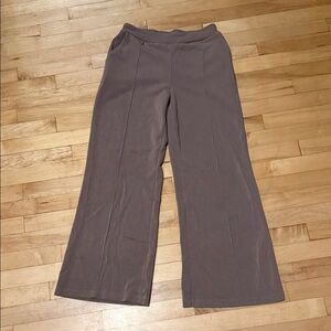Women's Taupe Wide Leg Pants